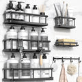 Shower Caddy Adhesive, 100% Rustproof Shower Organizer with Soap Holder