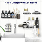 Shower Caddy Adhesive Shower Organizer 7-Pack