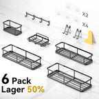 Shower Caddy Adhesive, 100% Rustproof Shower Organizer with Soap Holder