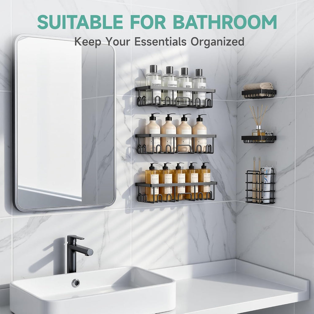 Shower Caddy 6-Pack, Advanced Rustproof Design