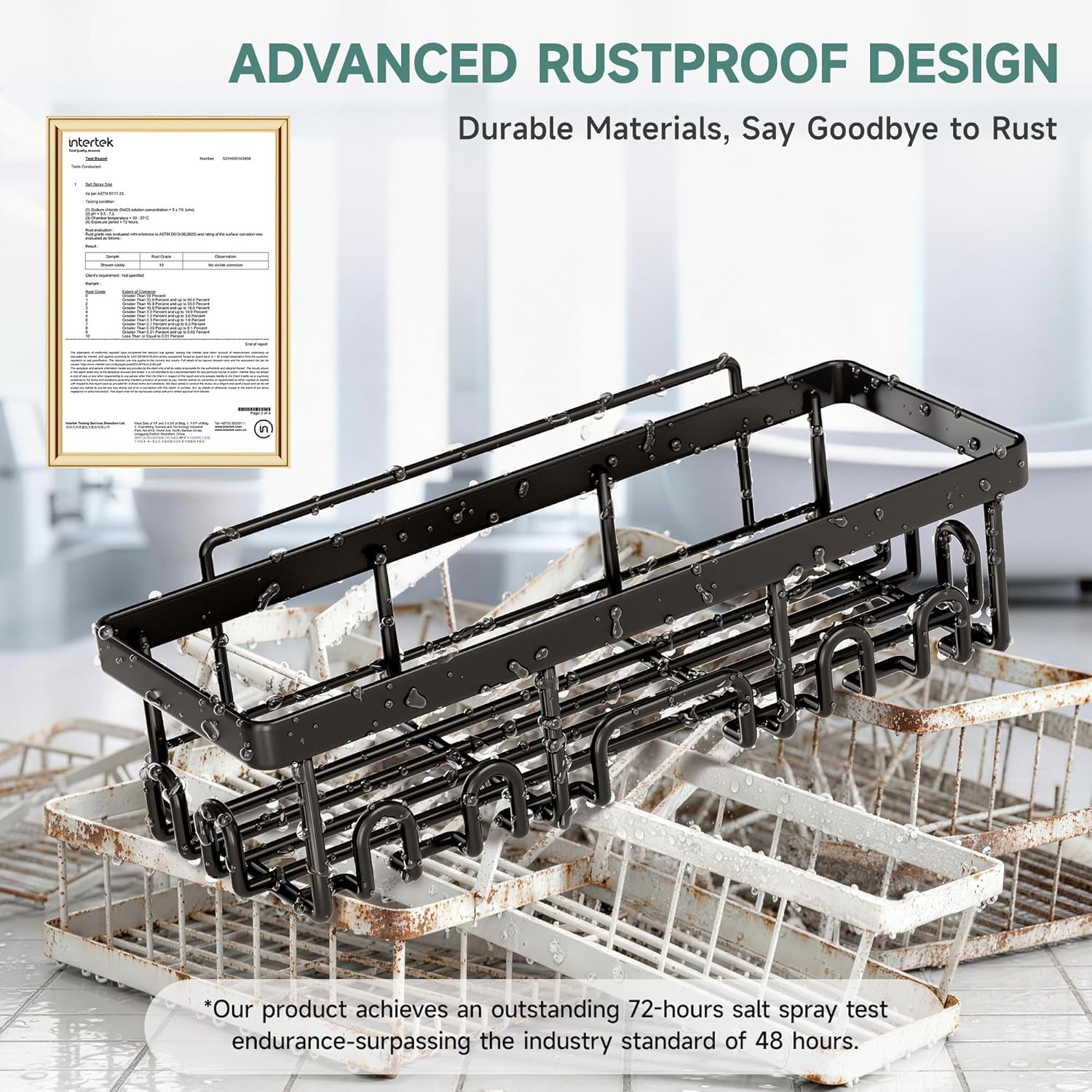Shower Caddy 6-Pack, Advanced Rustproof Design