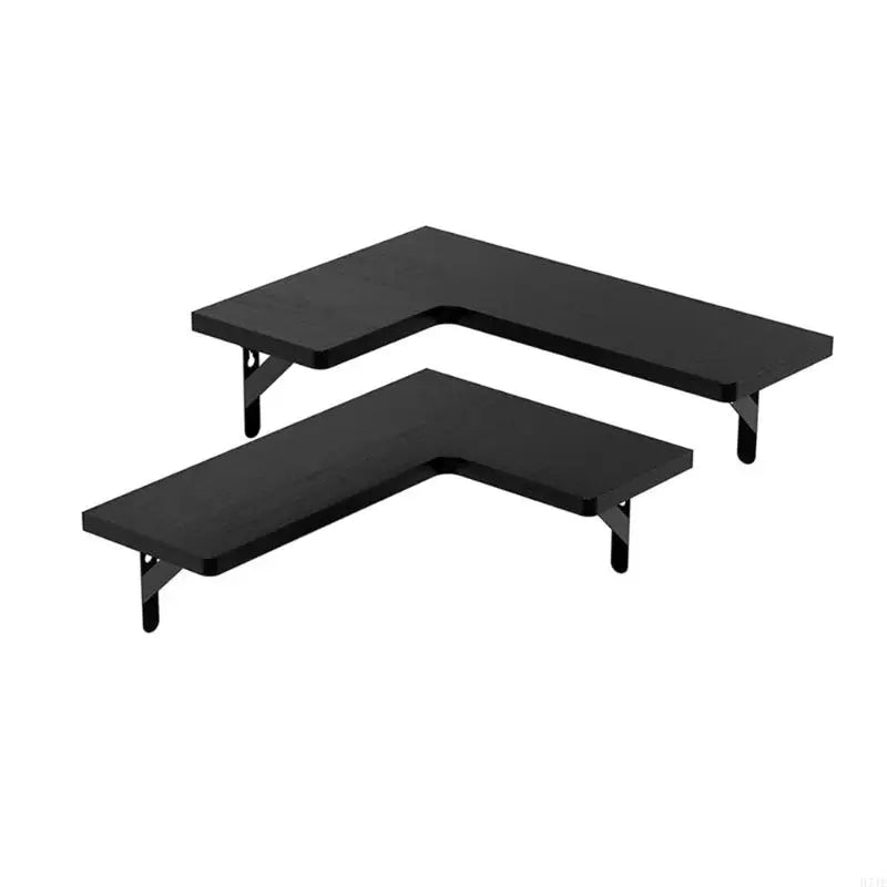 Space Saving Corner Wall Shelves Modern Corner Wall Mounted Shelves Delicate Wood Floating Shelves for Decoration