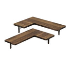 Space Saving Corner Wall Shelves Modern Corner Wall Mounted Shelves Delicate Wood Floating Shelves for Decoration