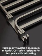 Upgrade And Thicken Grey/Black 50CM-60CM Towel Rack Space Aluminum Toilet Storage Rack Wall Mounted BathTowel Rack