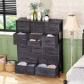 Chest of Drawers 15 Drawers Fabric Dresser with Large Storage Organizer