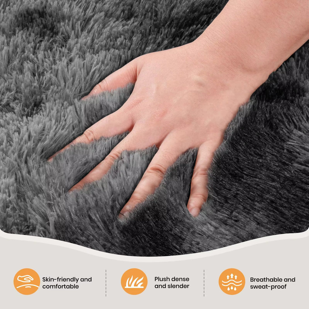 Minimalist Style Living Room Carpet, Fluffy And Slip-Resistant Children's Room Mat