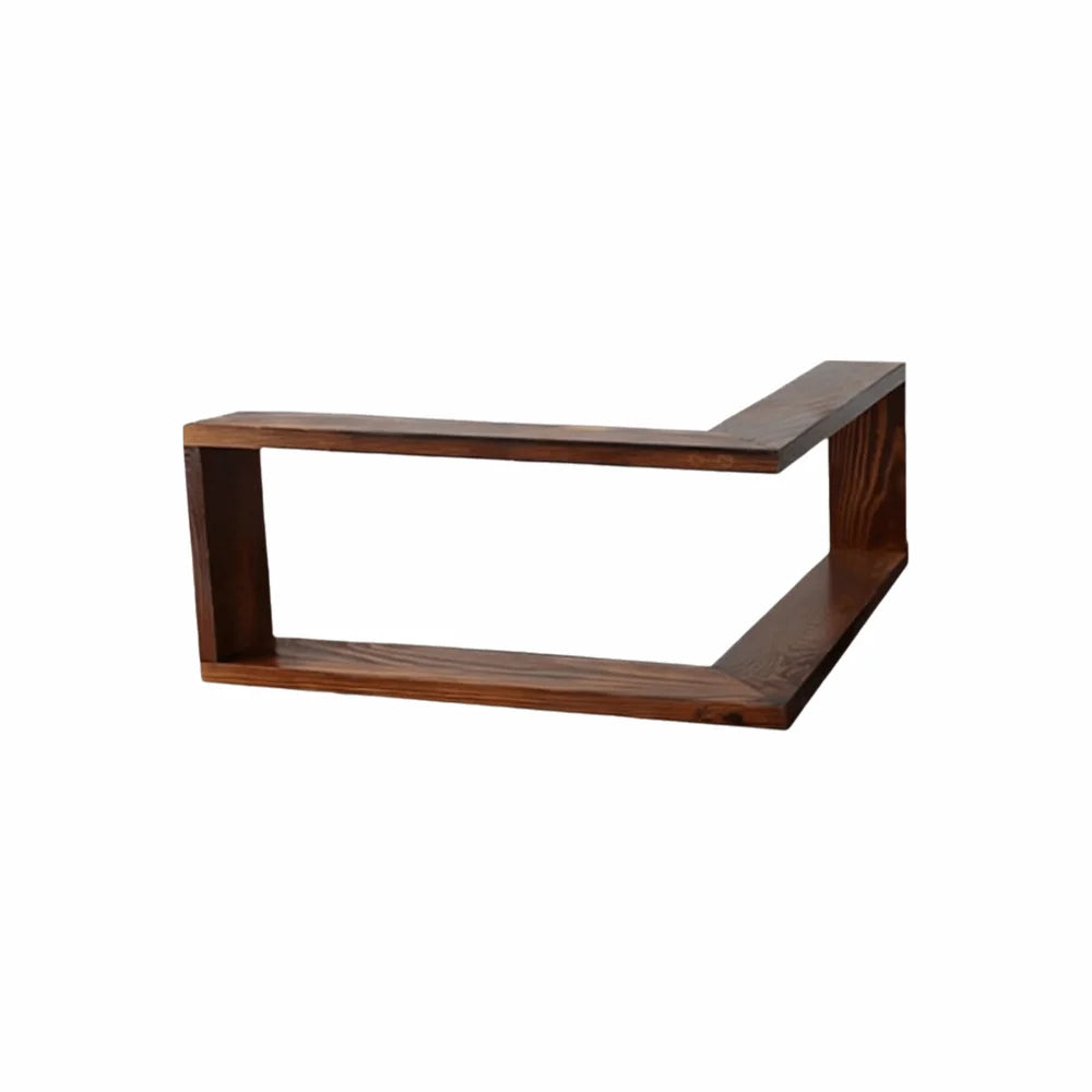 90 Degree Corner Wall Shelf Wall Mounted Floating Shelf Corner Bookshelf Suspended Wall Hanging Storage Rack Wall Organization